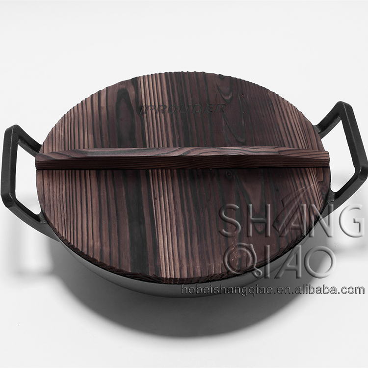 Factory Supply Pre-Seasoned Cast Iron Wok