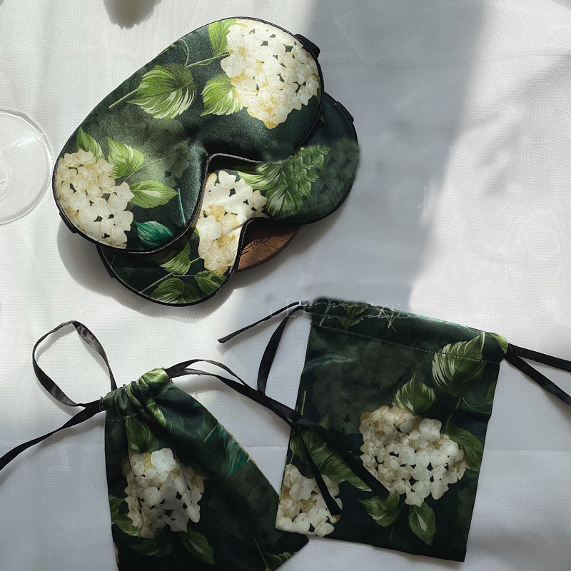 Digital Print 16mm/19mm/22mm Soft Mulberry Silk Eye Mask