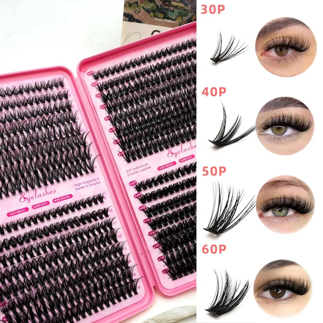 Make-up 640 Natural Extensions for Group of Eyelashes