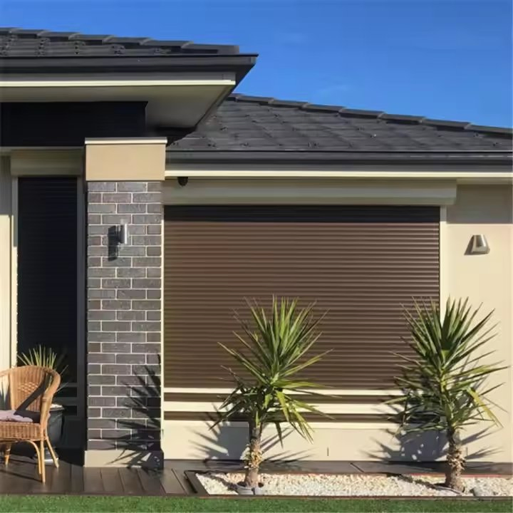 Decorative Side Indoor Lock Security Blinds Blackout Adjustable Window Shutters