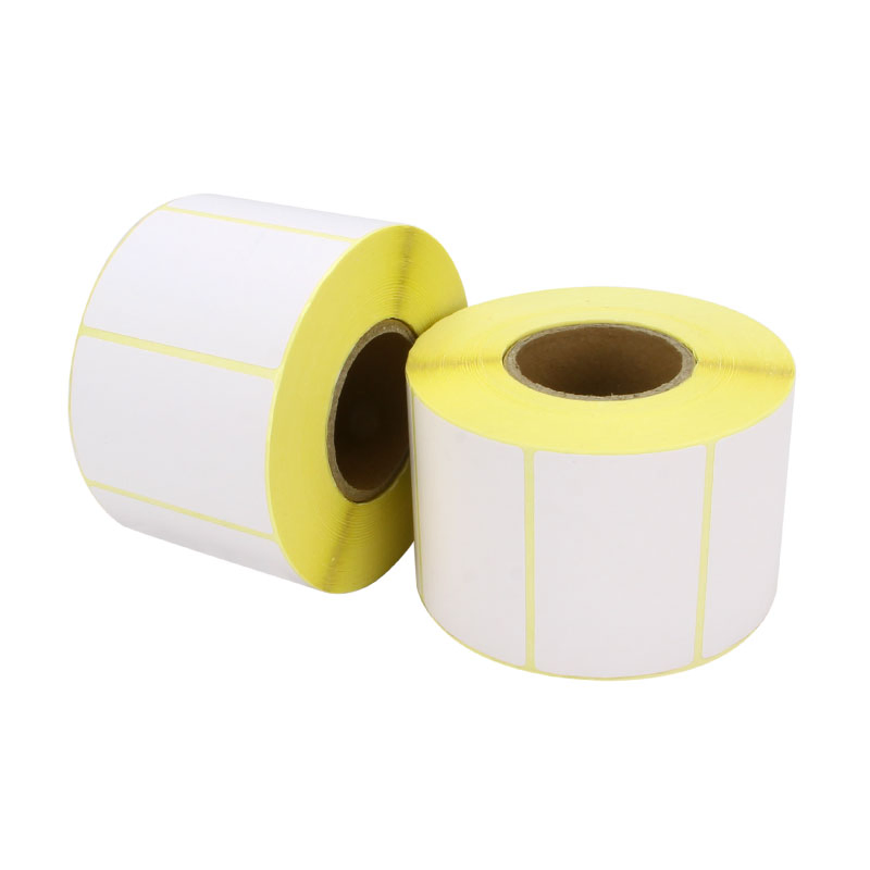 60X40 Yellow Color Direct Thermal Adhesive Label Customized Cheap Wholesale Label
