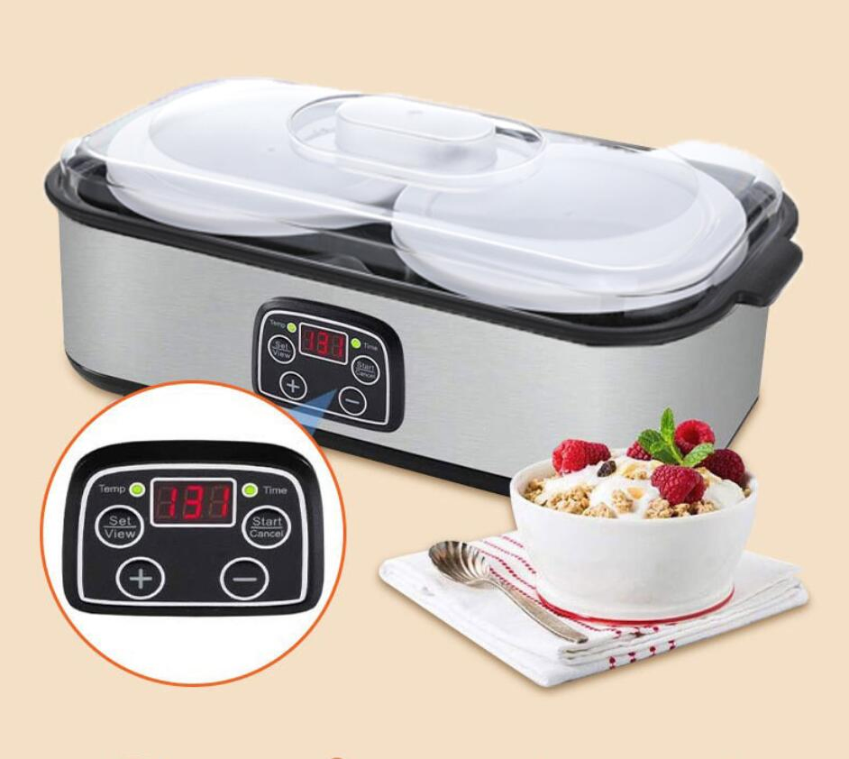 Two Cups Yogurt Maker Jam Ice Cream Machine, Pudding Breakfast Machine