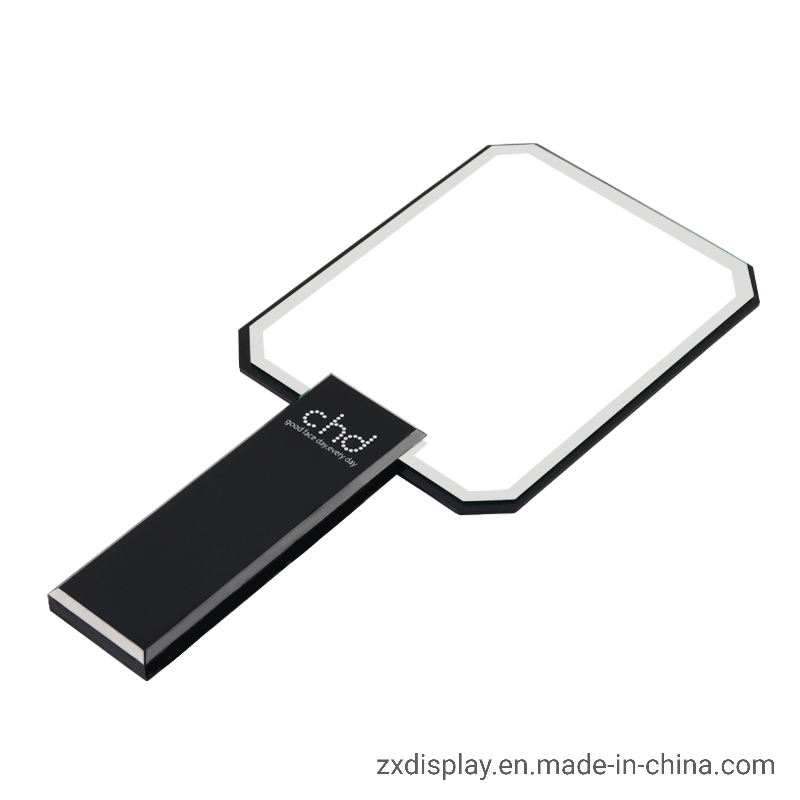 Luxury Acrylic Makeup Cosmetic Mirror with Handle