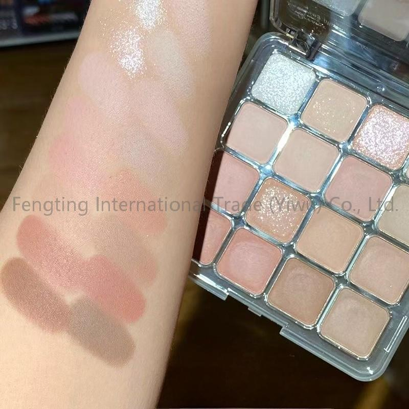 Wholesale 16 Shades Eyeshadow Palette Brown Tone Eye Makeup Powder Professional Makeup Brighten Cosmetic Makeup