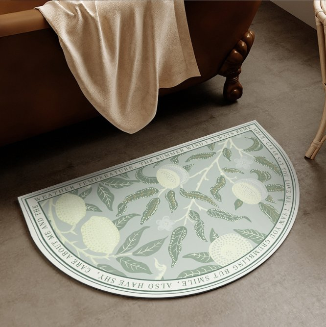 New Water Absorbent Diatom Mud Floor Mat Luxury Durable Bath Rug