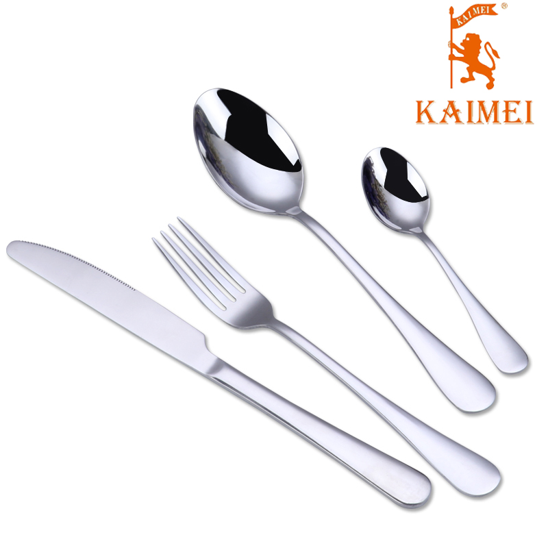 Gorgeous Modern Metal Knife and Spoon Fork Set