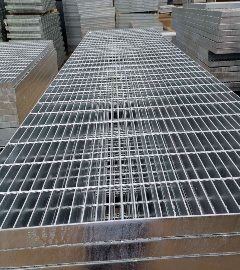 Serrated Flat HDG Steel Grating Serrated Walkway Grating