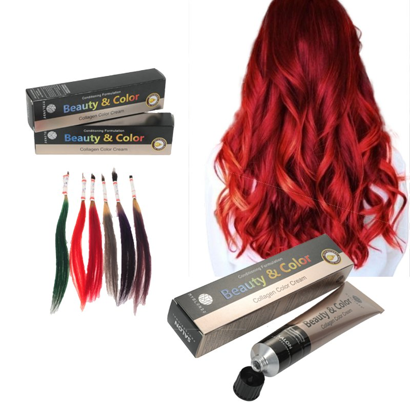 Creame of Nature Hair Dye Color Private Brand 100ml Natural Permanent Repair Hair Care 68 Color Factory Price