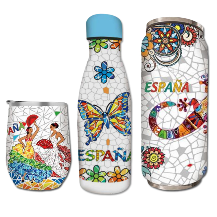 Customized Personalized Printed Souvenir Paris Mug Insulated Tumbler 500ml Stainless Steel France Paris Water Bottle