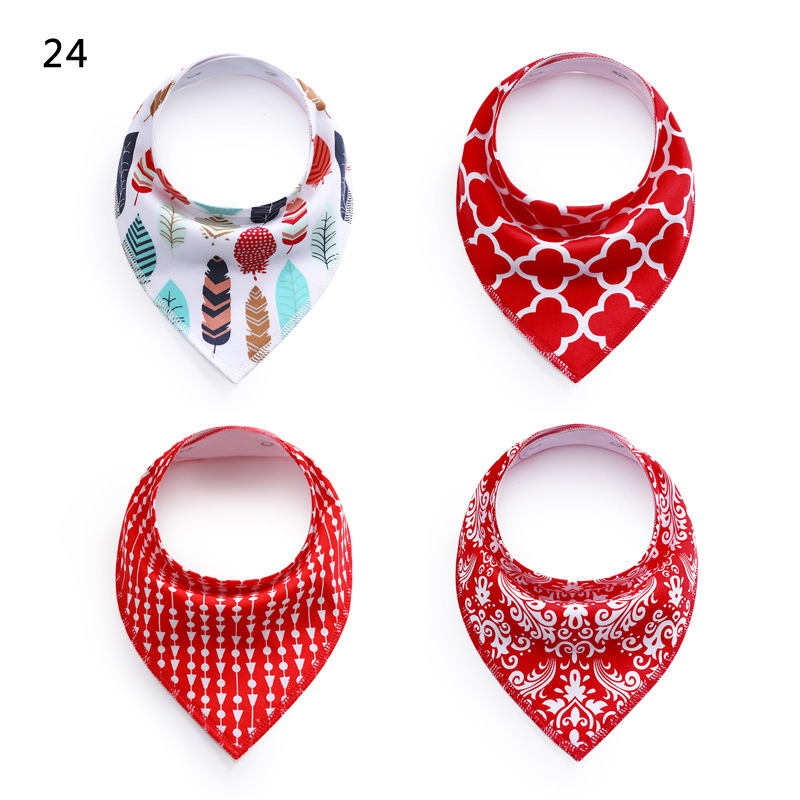 0140 Saliva Towel Baby Bib Fleece Cotton Triangle Towel Spring and Autumn