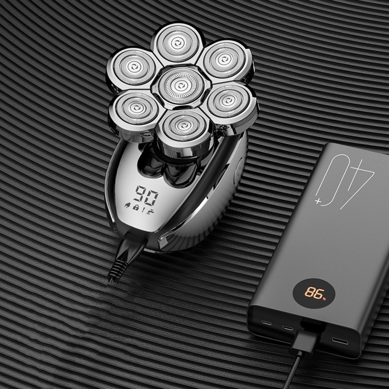 New Electric Shaver USB Rechargeable Razor Multi-Function Men Self-Shaving Bald Head Hair Clipp Trimmers LCD Display