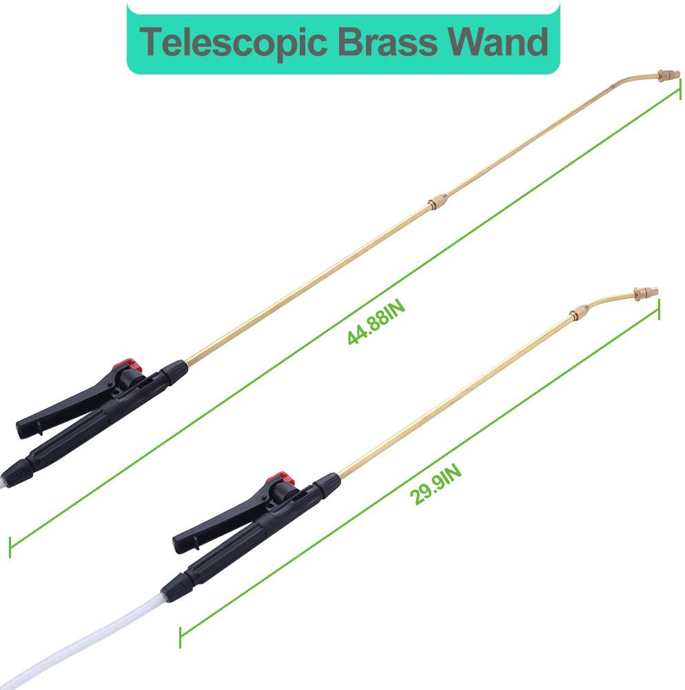 Pump Sprayer with Telescopic Brass Wand Agricultural
