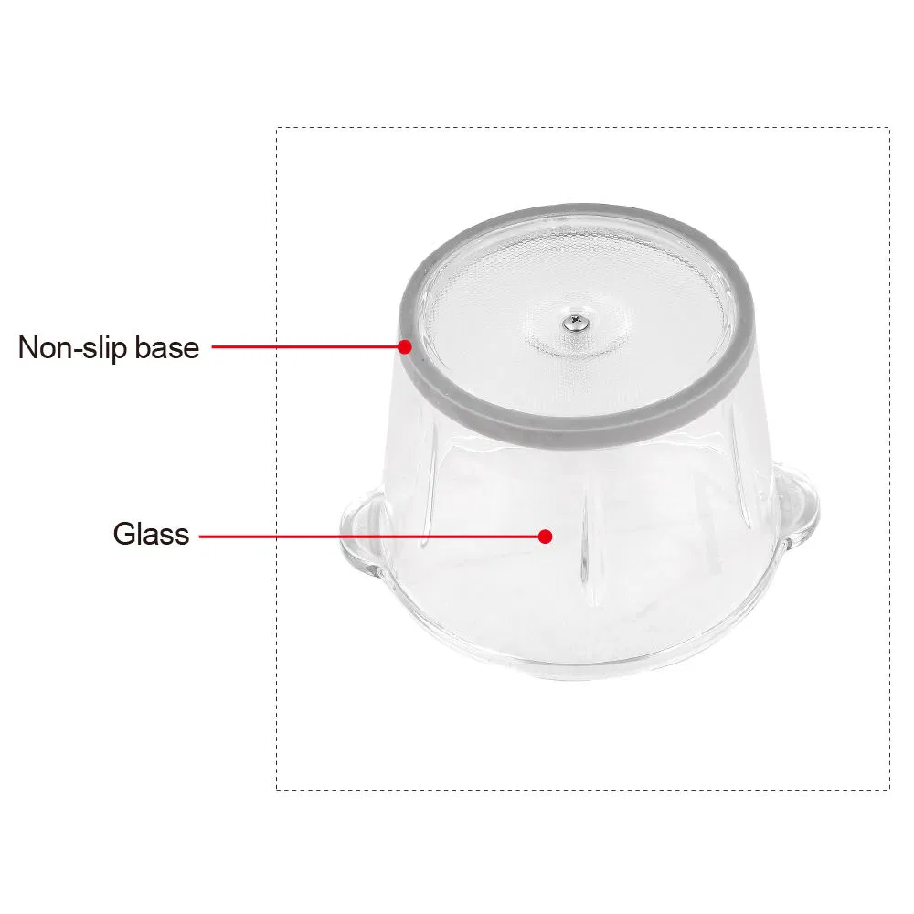 Powerful 3oow Motor BPA-Free Electric Food Processor Glass Bowl Slicer Chopper