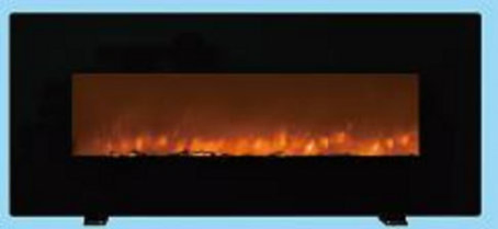 Электрический камин 34 дюйма с изогнутым стеклом