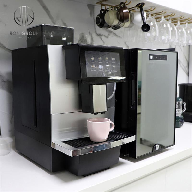 Cafe Catering Commercial Electric Automatic Espresso Coffee Machine Cappuccino Maker with Grinder