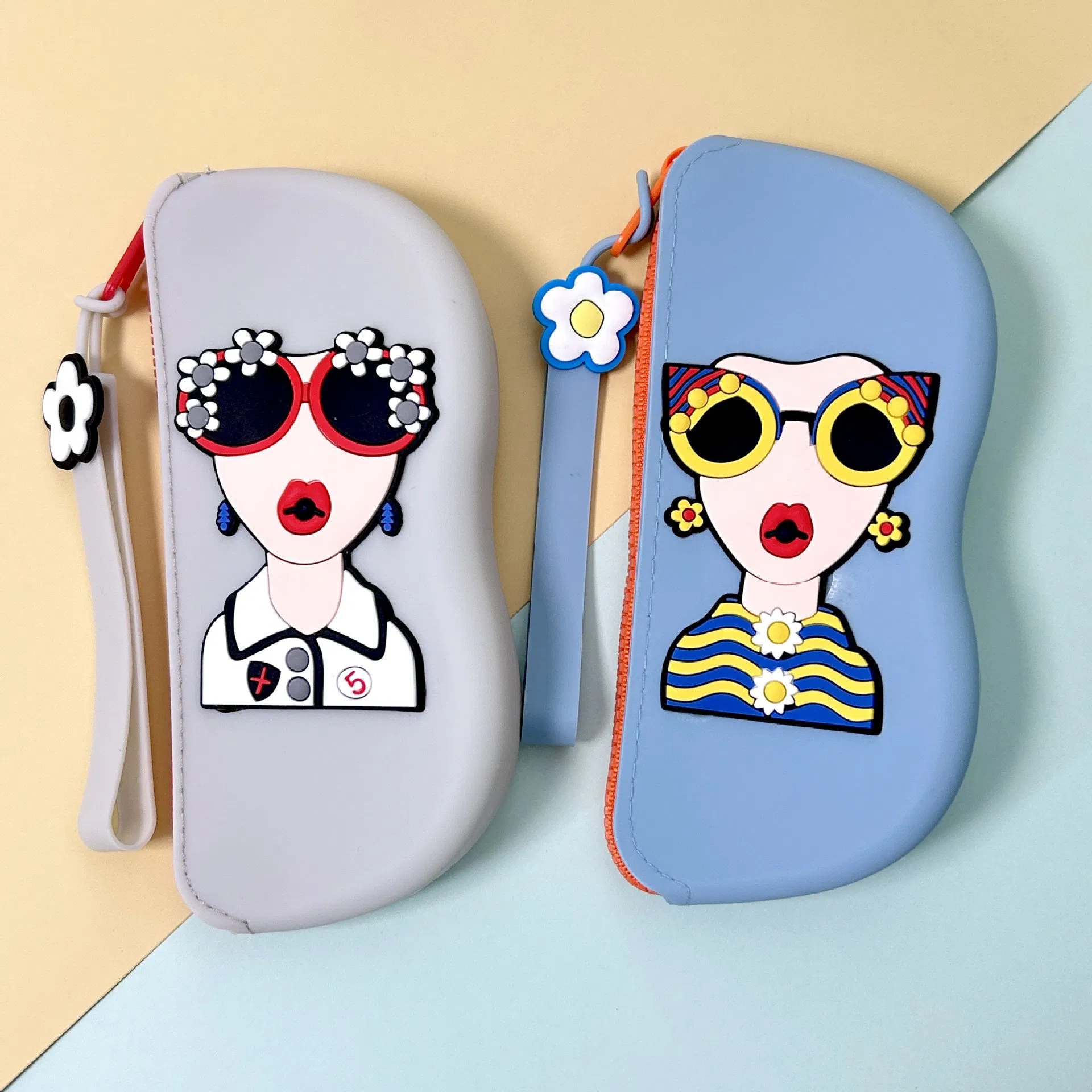 Sunglasses Storage Bag Portable Storage Bag Glasses Bag Drop-Proof Silicone Storage Box Hangable Waterproof Glasses Portable Case