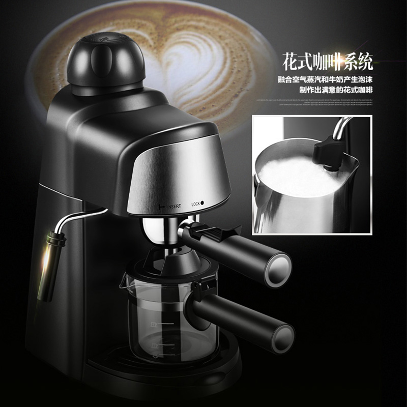 Italian Automatic 5 Bar Coffee Machine Household Fancy Milk Bubble Coffee Maker