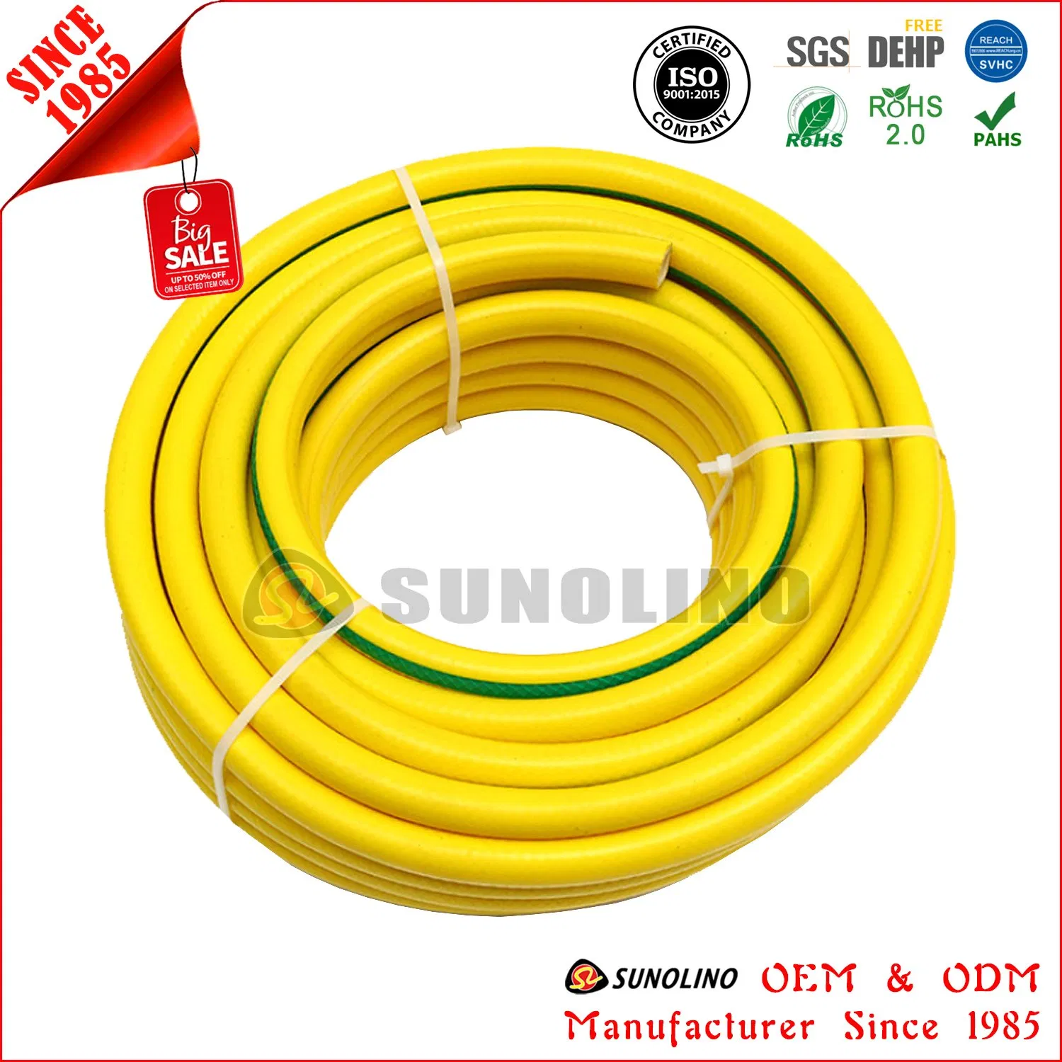 Non Torsion Colorful Flexible PVC Garden Water Pipe