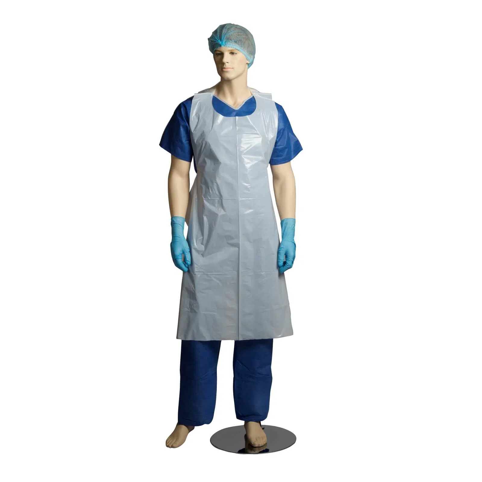 PE Plastic Apron Sleeve Covers Disposable Apron for Medical and Household