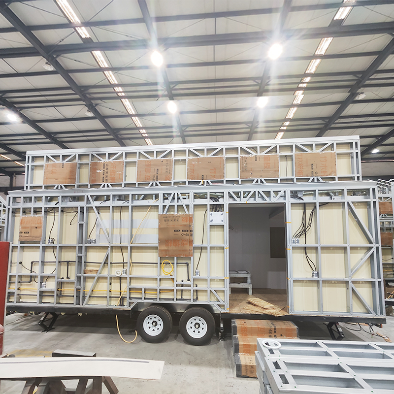 Prefabricated Modular House Tiny House on Wheels Construction 2 Bedroom Small House Kits