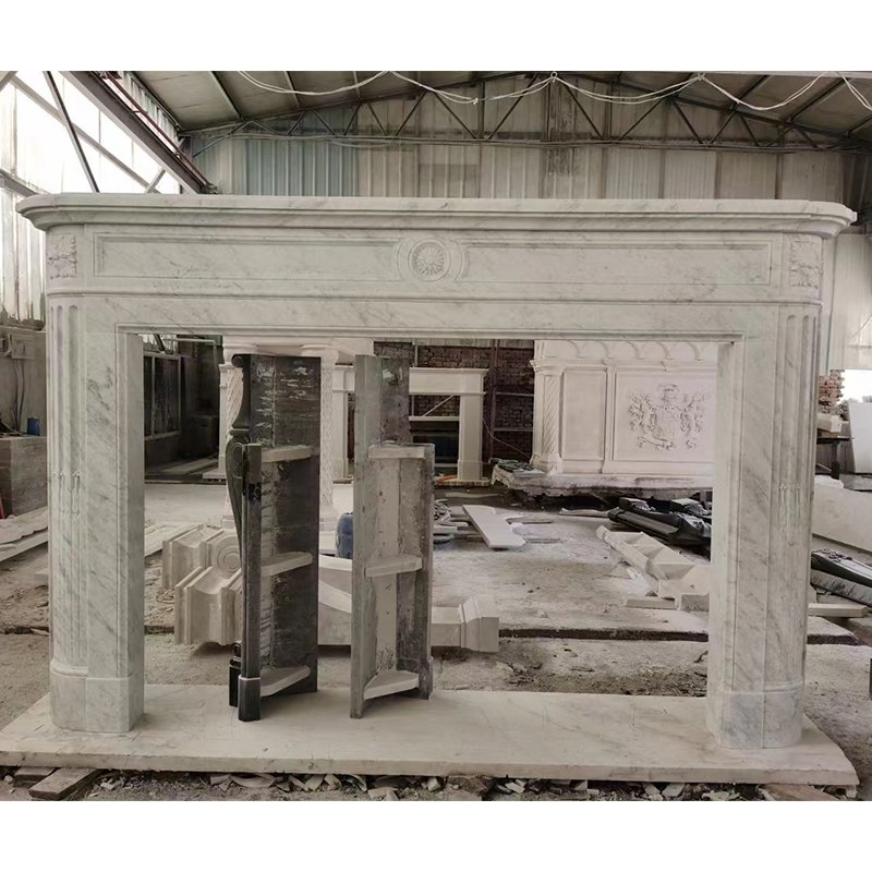 Камин из натурального мрамора Каррара