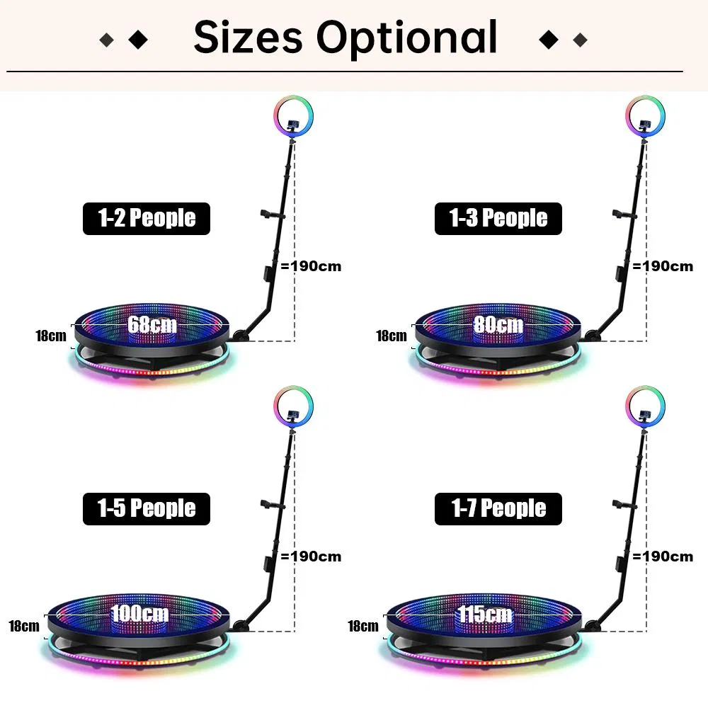 Автоматическая 360 фото-будка с вращением