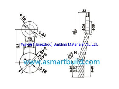 150mm Stainless Steel Glass Spider with One Short Arm, Glass Fitting Hardware, Point-Fixed Curtain Wall Hardware