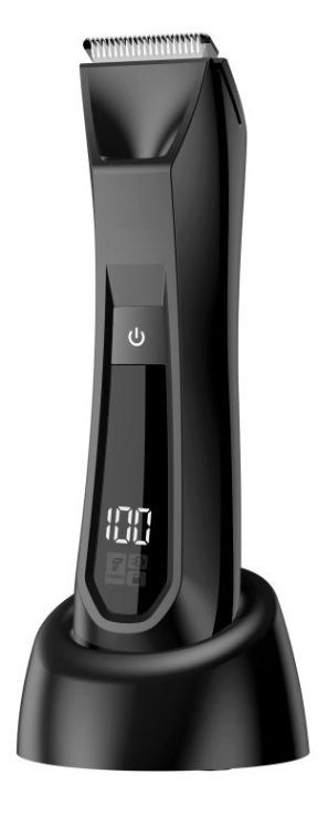 OEM Safe Ceramic Blade LCD Electric Groin Body Hair Trimmer