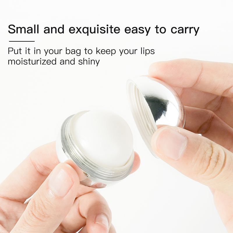 Natural Whitening Lip Lines Moisturizing Compact Convenient Daily Silver Ball Lip Balm