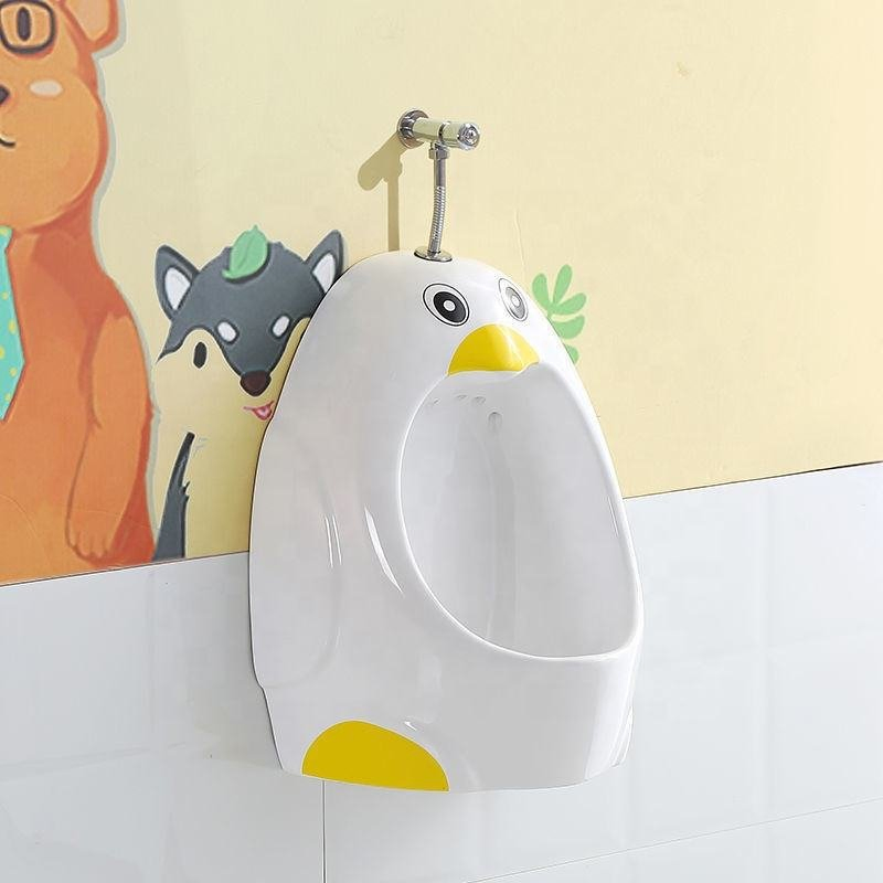 Wholesale Cartoon Sanitary Ware Ceramic Wall Hung Urinal for Kid