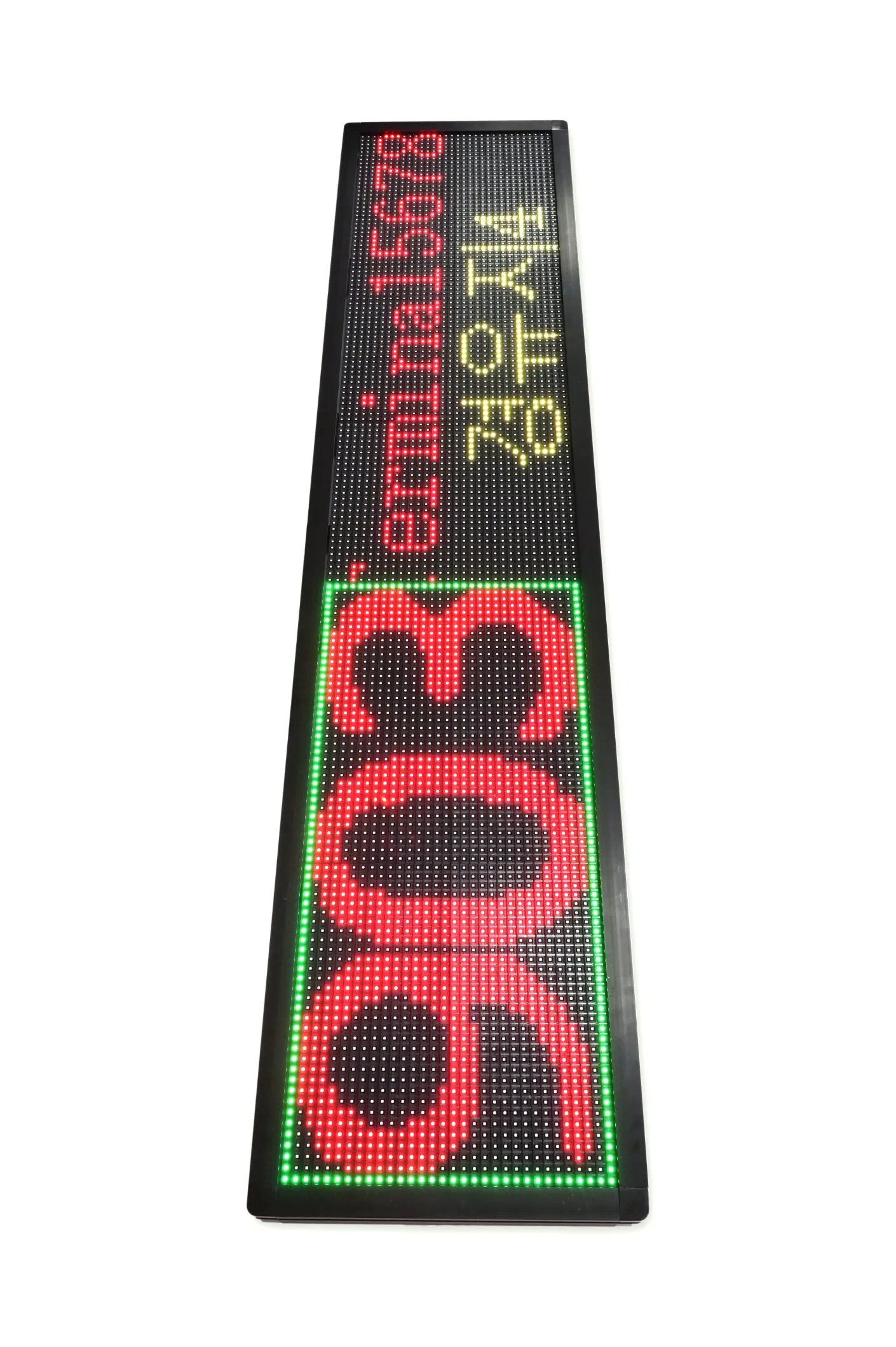 LED Electronic Display Sign on The Bus