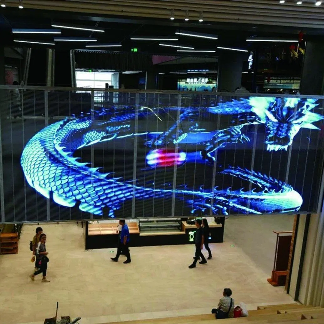 Factory Wholesale and Retail Installed on Windows 95% Transparency LED Display Screen