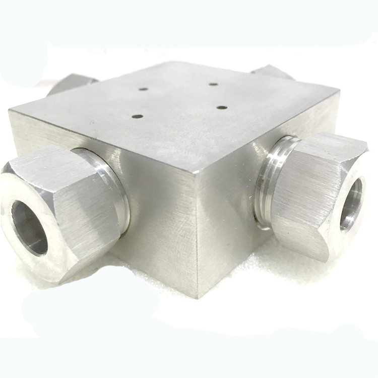CNC Water Jet Cutter Parts Pipe Fitting 60000 Ksi Cross 3/8 Inch a-0777-2 for Waterjet Cutter Intensifier Pump