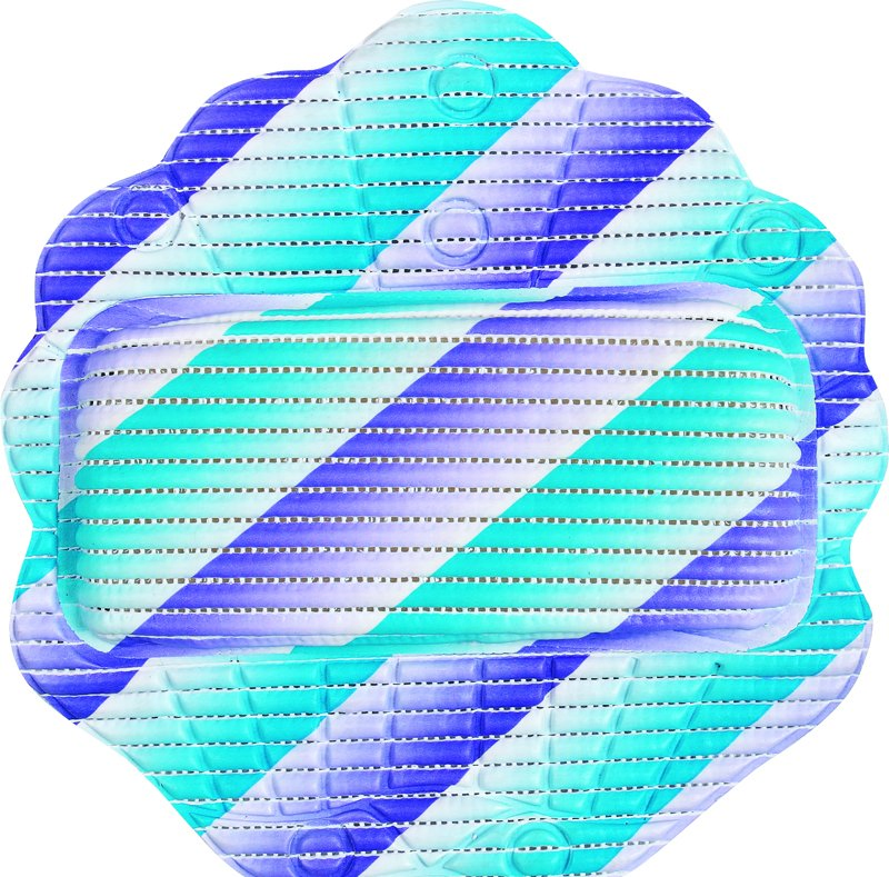 Factory Custom Printed Logo PVC Sponge Bath Pillow Bathroom Comfortable Bath Pillow Bathtub Pillow