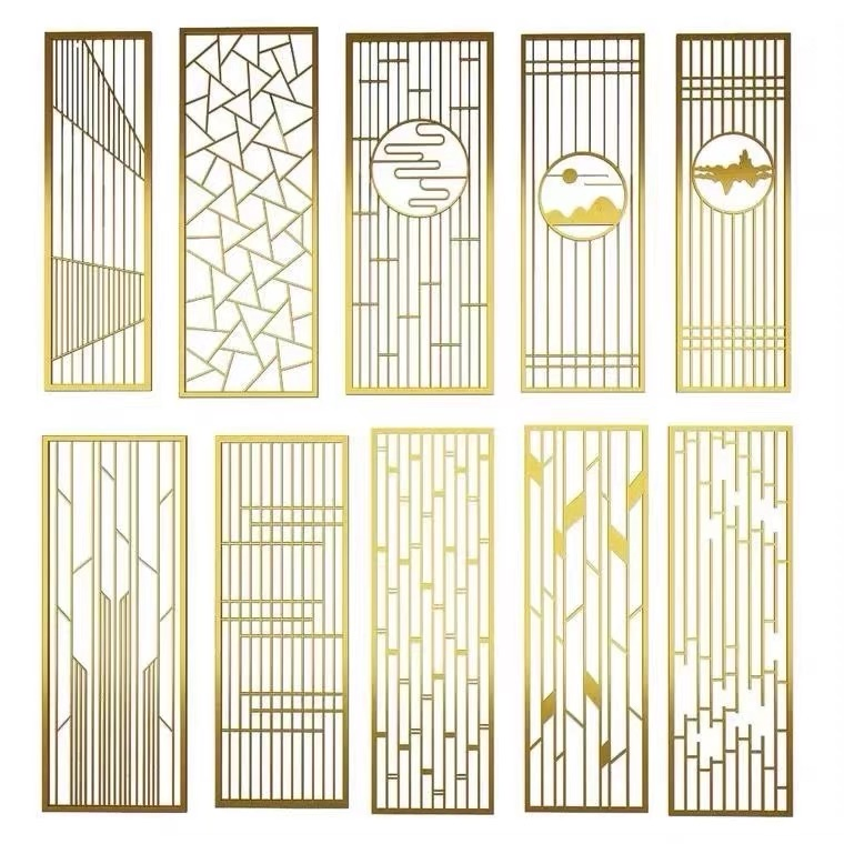 Stainless Steel Balcony Privacy Room Metal Screens with Laser Cut Pattern Design