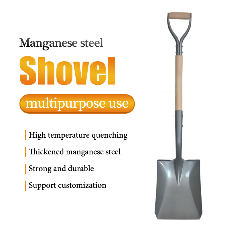 Impact Shovel Wooden Handle Stainless Scoop Agricultural Tools Trading