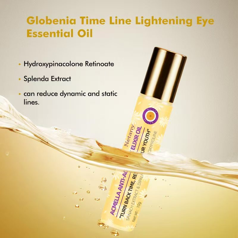 Herbal Plant Extract Eye Care Essence Oil Rollerball Relieve Eye Fatigue & Reduce Fine Lines