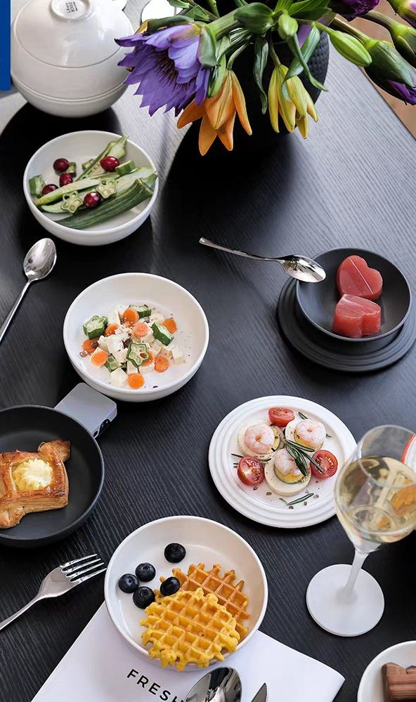 Artistic Sphere Ceramic Dinnerware Set for Stylish Dining