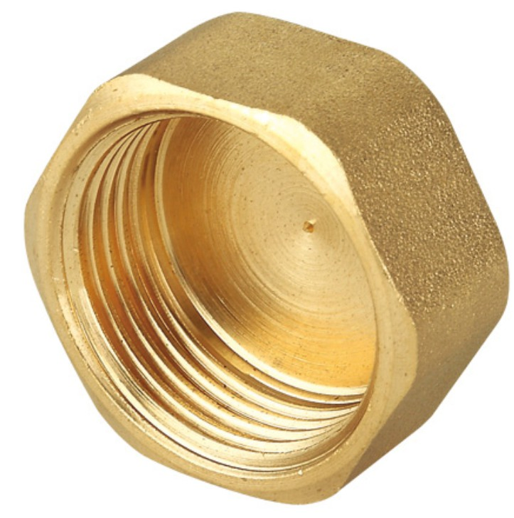 OEM&ODM Brass Hexagon End Cap with Female Threads Pipe Fittings