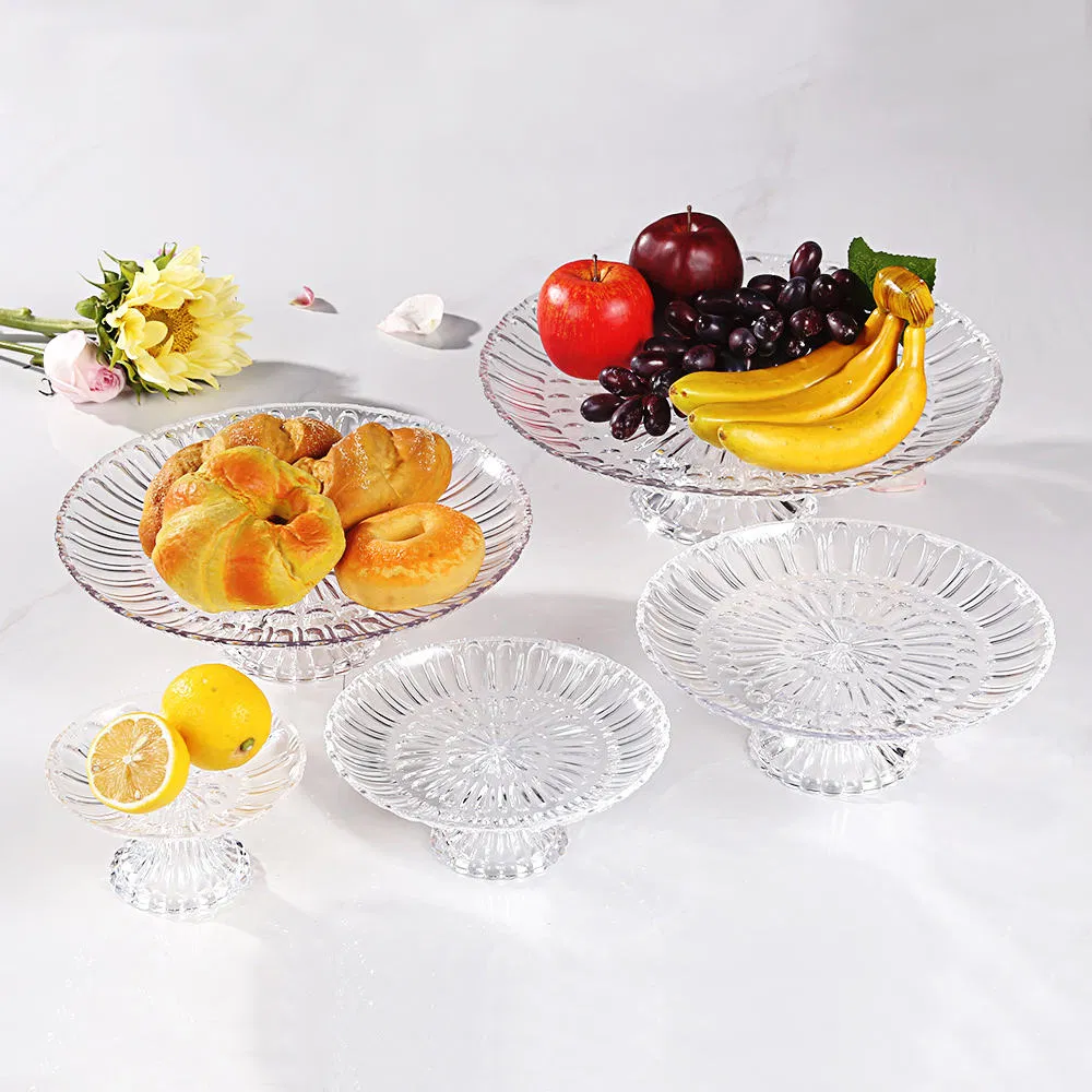 Plastic Fruit Plate - Elegant Round Acrylic Serving Bowl for Hotels