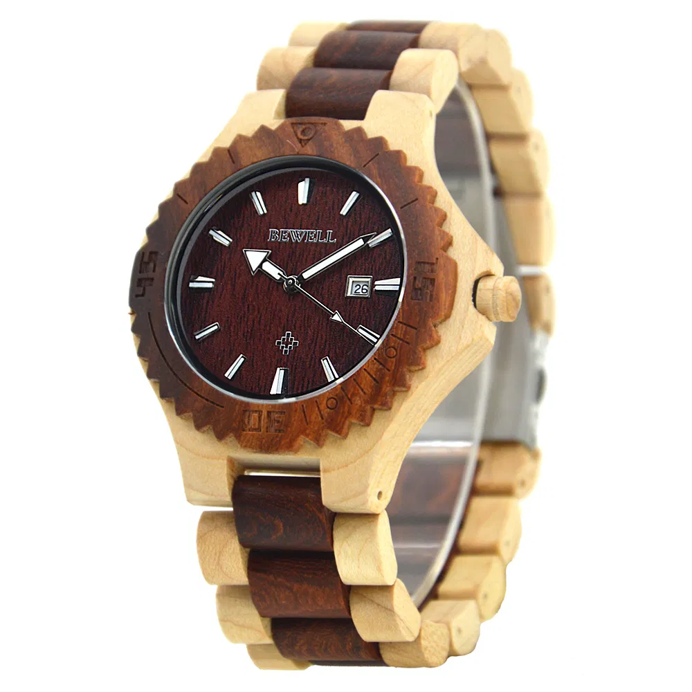 Wholesale Custom Real Wood Watch with Good Quality Japan Movement