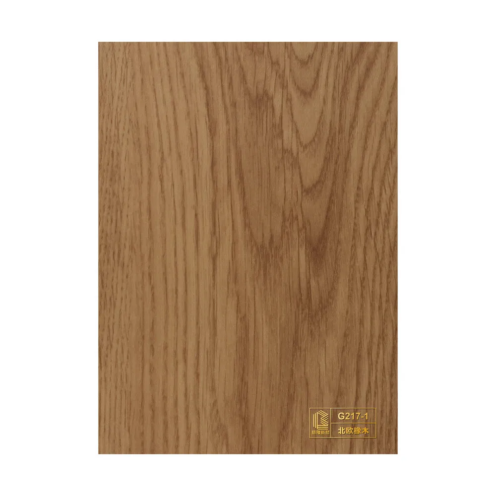 Scratch-Resistant Simple Construction PVC Wood Effect Film for Stairs