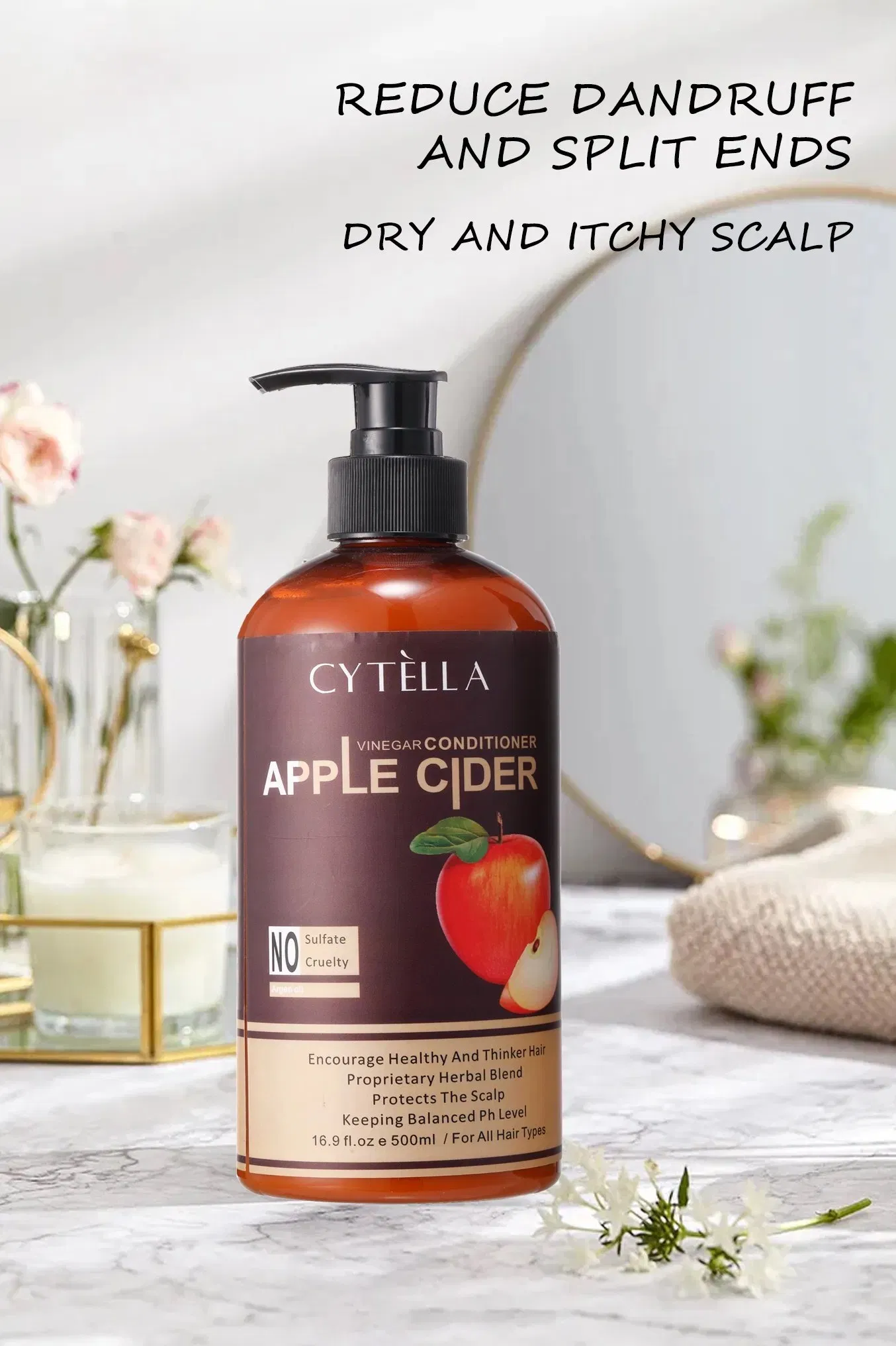 Moisturizing Nourishing Apple Cider Vinegar Shampoo and Conditioner