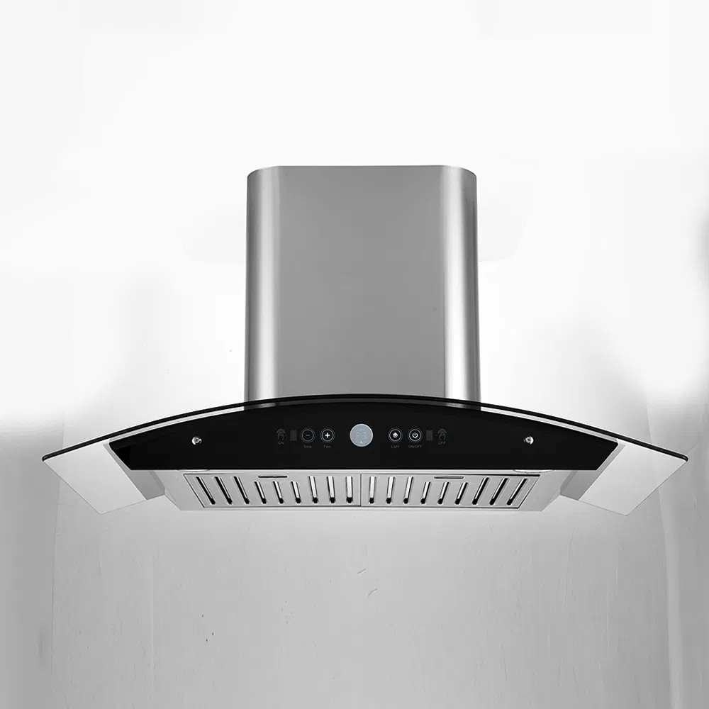 Anti-Bacterial Treatment European Style Cooker Hood OEM ODM Custom Suspended Range Hood