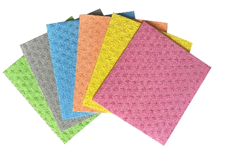 Organic No-Odor Printed Eco-Friendly Ultra-Absorbent Cellulose Sponge Cleaning Cloth