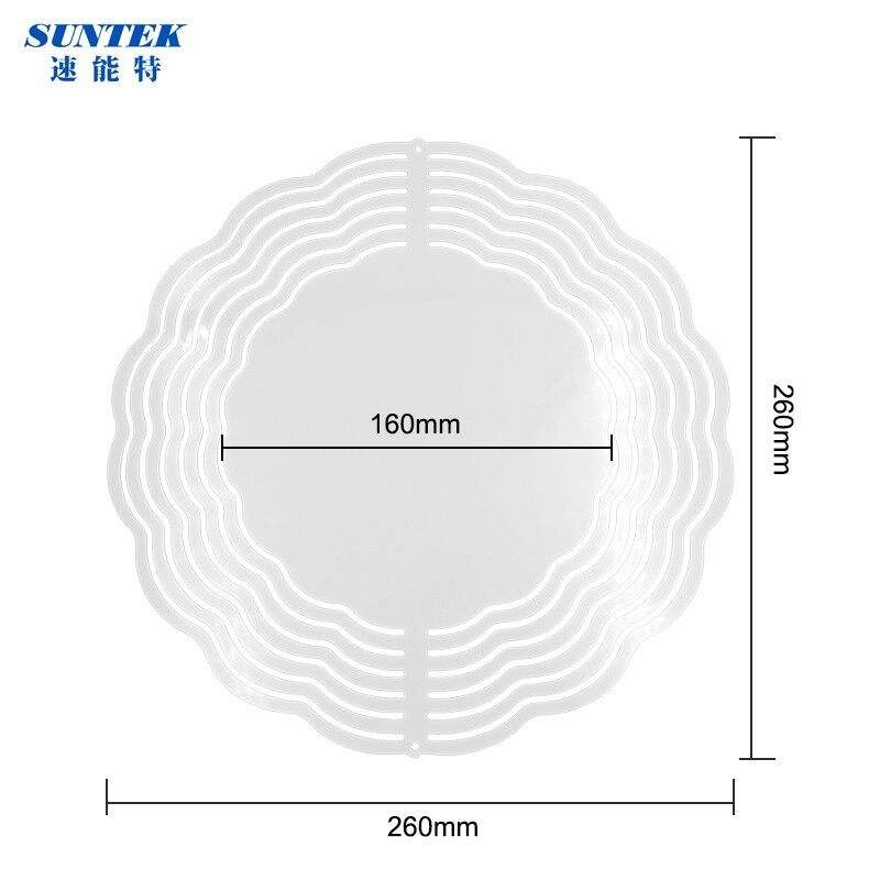 Sublimation Hanging Custom Shape Double Sided 3D Multi Wind Spinner