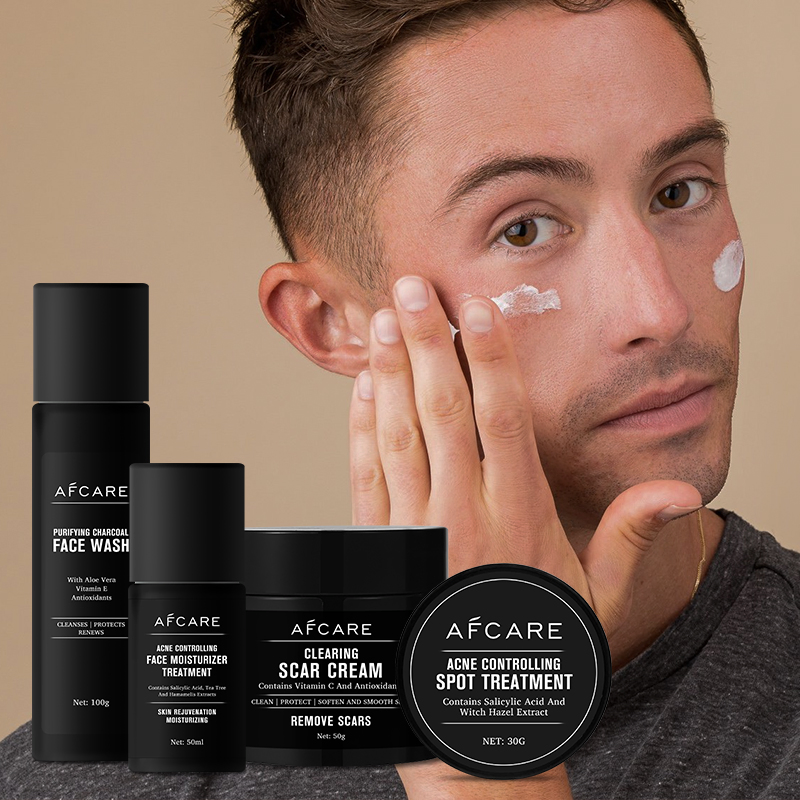 Private Brand Organic Control Brightening Skin Hydrating Moisturizing Men's Skincare Set