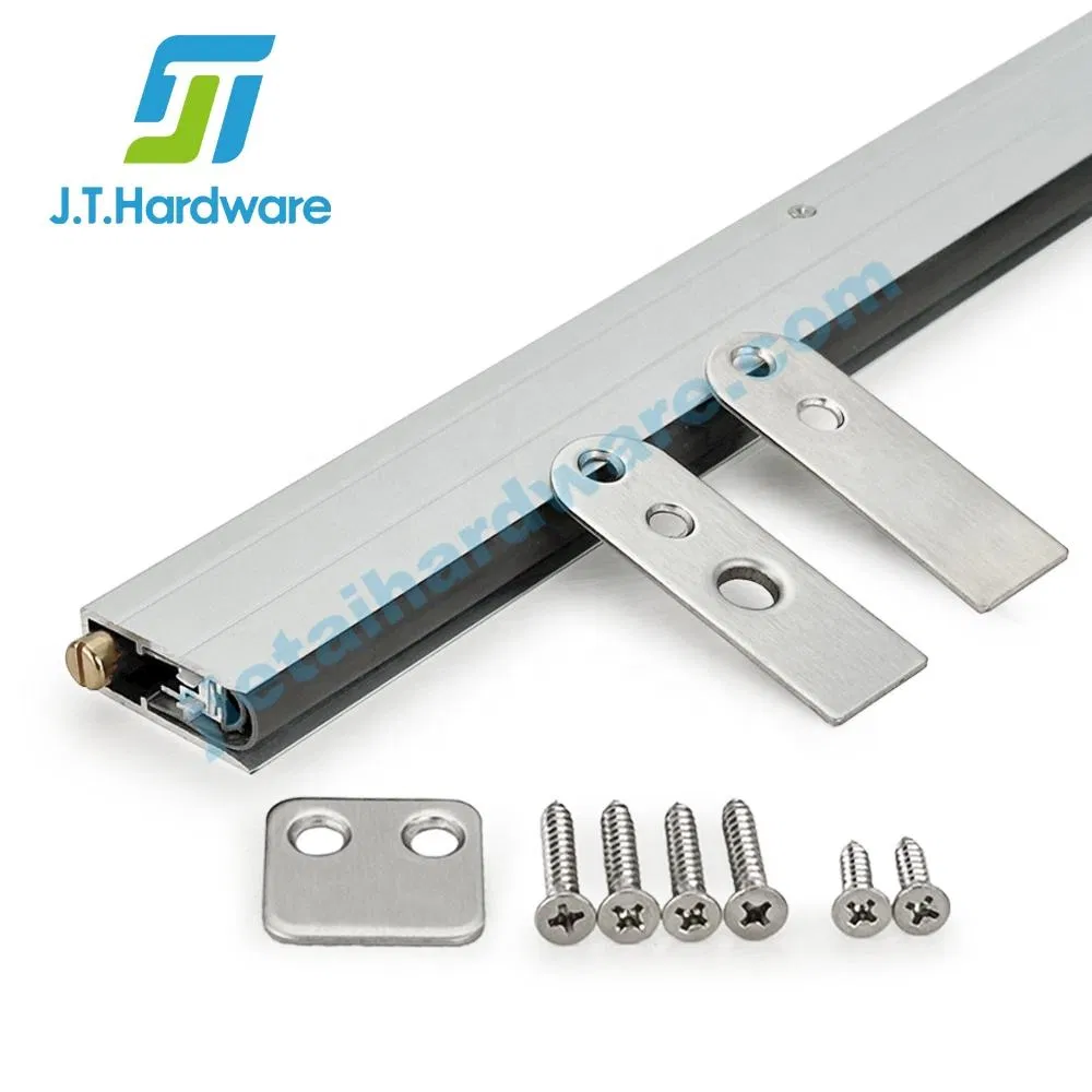 6063 Aluminium U Shaped Automatic up Down Door Seal Weatherstrips Concealed Door Bottom Seal