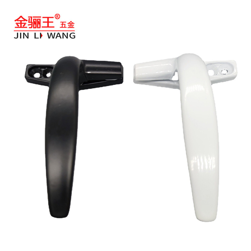 Factory Direct Interior Door and Window Hardware Accessories Sliding Window Pull 7 Shape Power Coated Black Aluminium Alloy Casement Window Handle