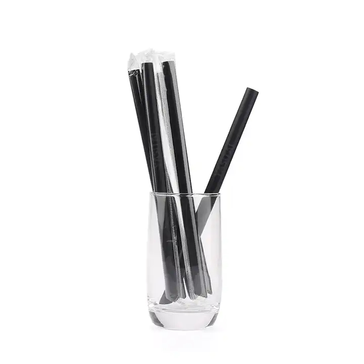 Wholesale Food Grade Art Colored Food Drade Drinking Straws Telescopic Disposable Plastic Boba Bubble Tea Straw